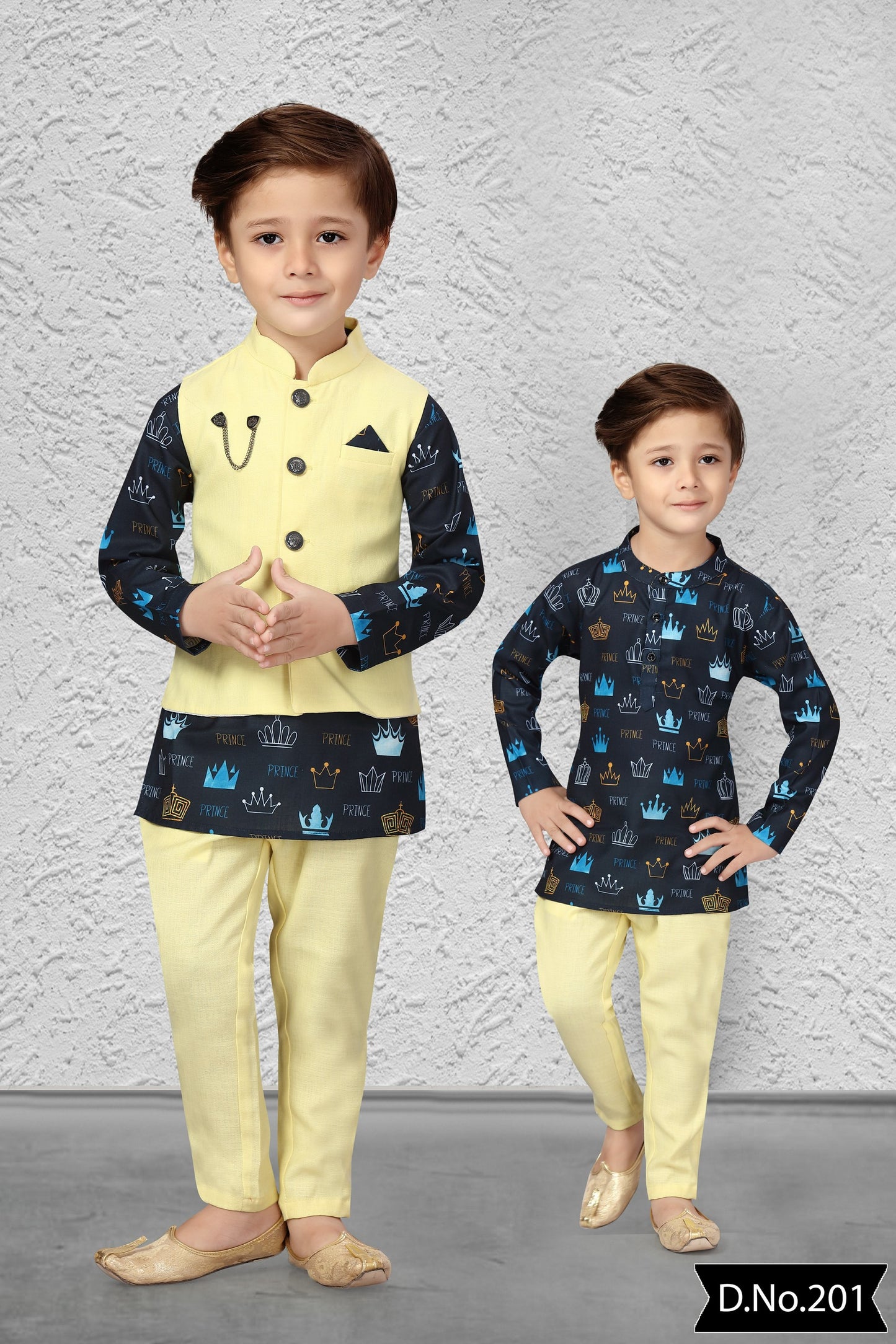 Crown Prince Jacket Kurta Boys Set