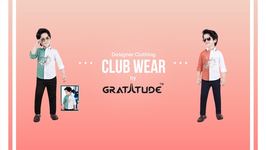 Club Wear Boys Shirts and pants combo - New arrivals by Gratitude Kids Wear